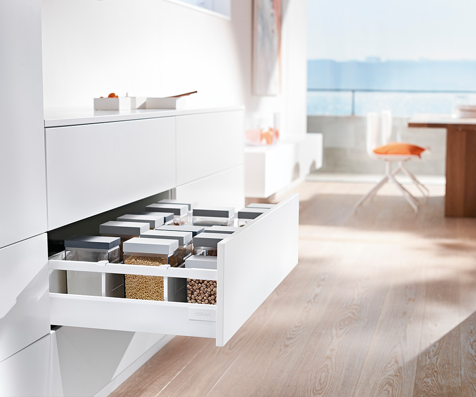 BLUM Antaro, zásuvka C 500mm/30kg, Blumotion/TOB, bílá, vrut