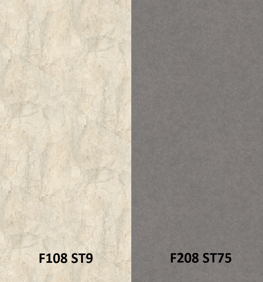 Zástěna mramor san luca F108 ST9/pietra fanano šedá F208 ST75 4100 x 640 x 9,2mm